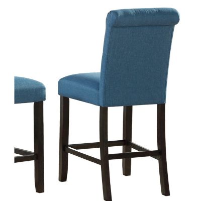 Solid Wood Tufted Asons Counter Height Stool, Set of 2