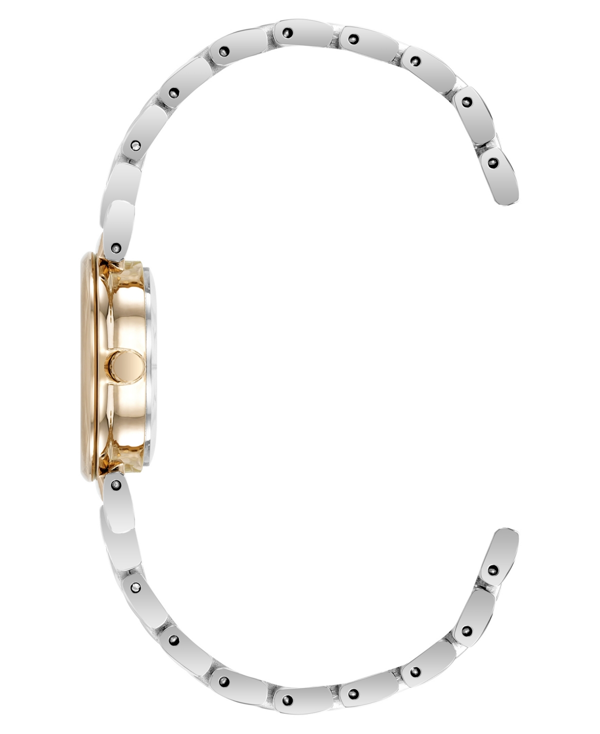 Anne Klein Women's Quartz Roman Numeral Two-Tone Alloy Metal Bracelet Watch Set, - Silver-Tone/Gold-Tone