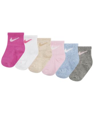 Nike - Baby Swoosh Ankle Socks, Pack of 6