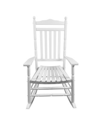  Balcony Porch Adult Rocking Chair - White