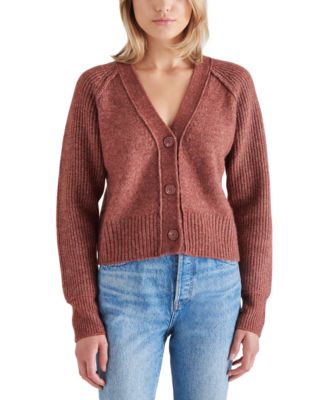 Steve Madden - Women's Beckie V-Neck Long-Sleeve Cardigan