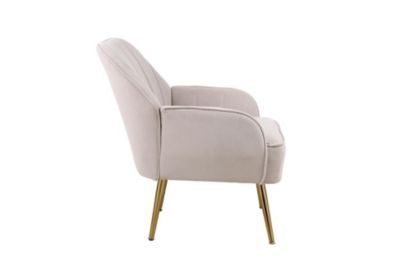 Mid Century Velvet Armchair for Living Room