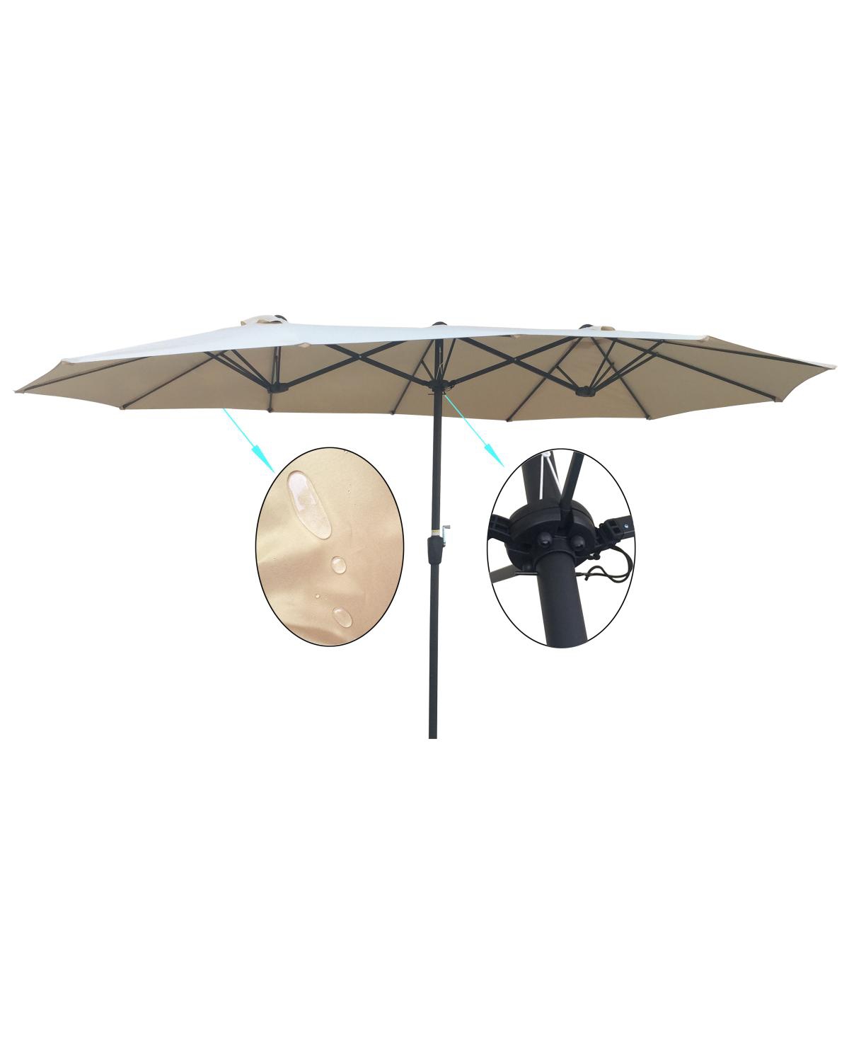 Streamdale Furniture 15x9FT Double-Sided Patio Umbrella Outdoor Market Table Garden Waterproof