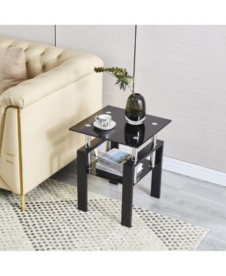 Streamdale Tempered Glass Sofa and Nightstand Set