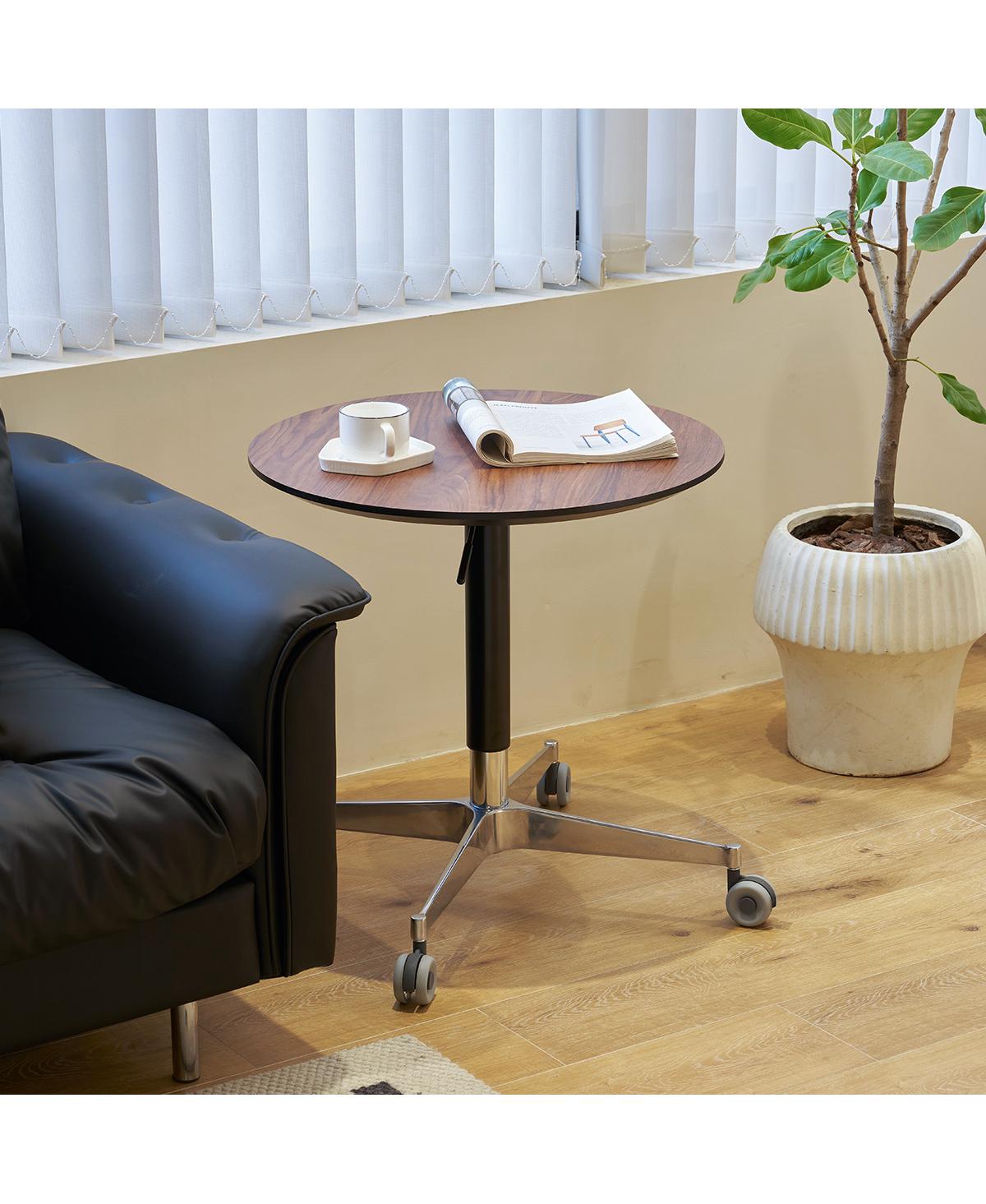 Streamdale Furniture Adjustable 360 Swivel Coffee Table with Aluminum Base