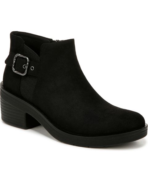 Женские ботинки Bzees LifeStride Oasis Zipper Short Booties, цвет: Чёрный