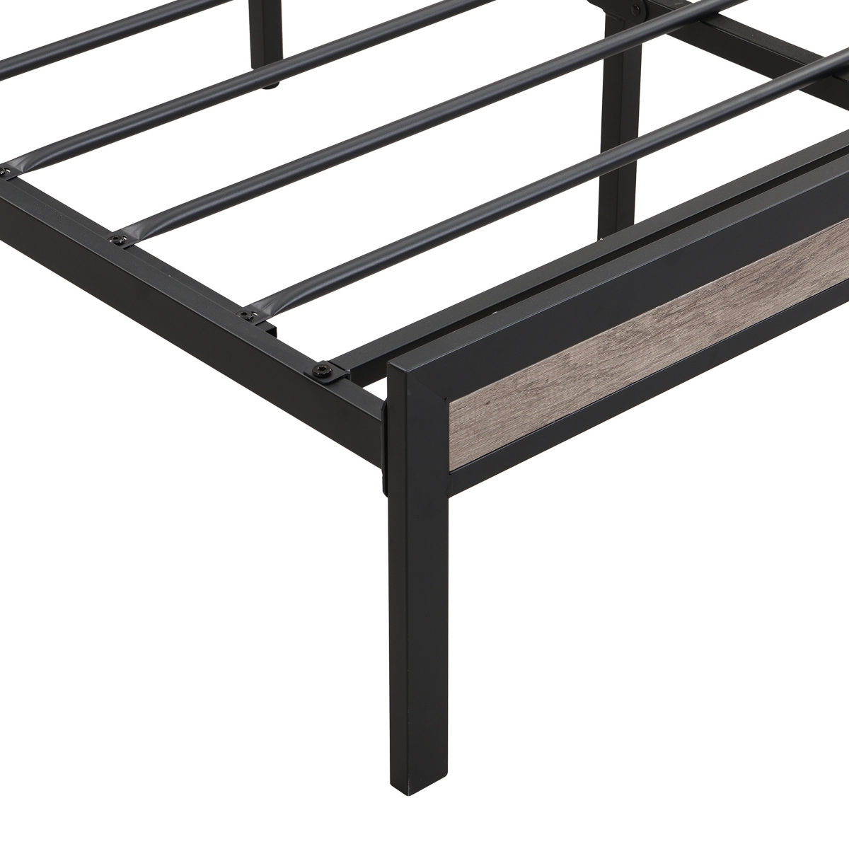 Metal Platform Bed Frame with Storage, Headboard & Usb