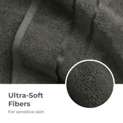 Bath Sheet | White | 40"x72" | Turkish Cotton and Viscose Material Blend | Extra Smooth, Odor Resistant and Highly Absorbent