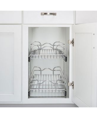 Kitchen Cabinet Pull Out Shelf Organizer, 9 x 22 In, 5WB2-0922CR-1