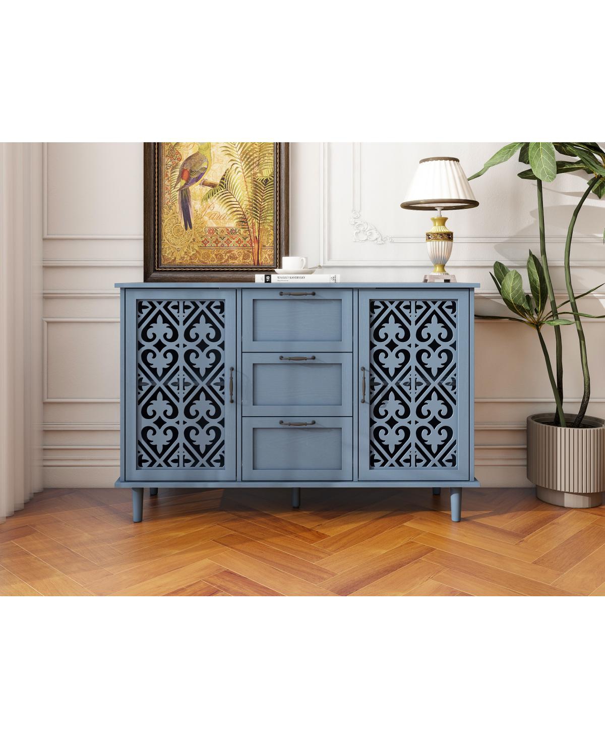 Streamdale Furniture 2 Door 3 Drawer Cabinet, American Furniture, Suitable For Bedroom, Living Room, Study