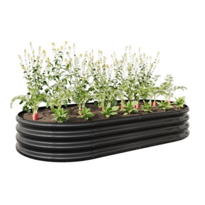 Streamdale Large Metal Oval Raised Garden Bed