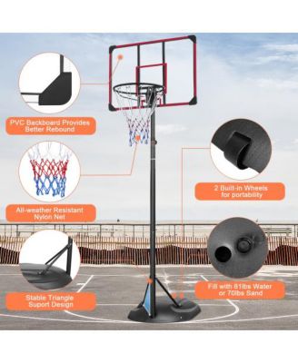 Streamdale Grow-with-Kids Adjustable Basketball Hoop for Indoor and Outdoor Play