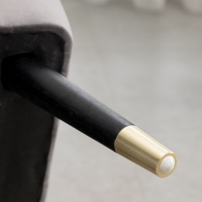 Streamdale Contemporary Velvet Upholstered Accent Chair, Gray