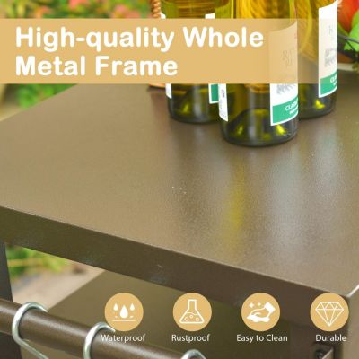 Streamdale Premium 83 Gallon Grill Cart with Rust-Proof Chrome Finish