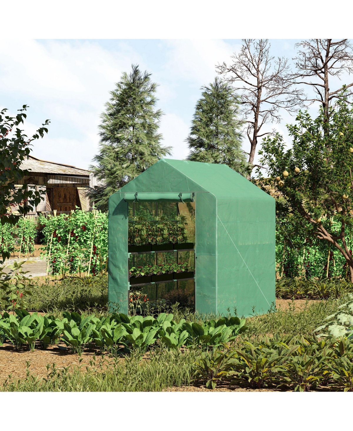 Streamdale Furniture Portable Walk-Inhouse for Plant Protection, Control & Organization