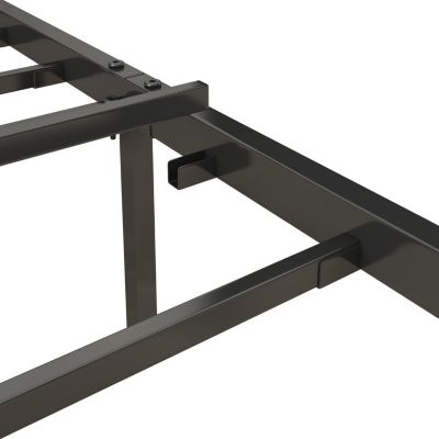 Queen Bed Frame with Charging Station and Upholstered Headboard