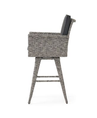 Streamdale 30" Water-Resistant Wicker Barstool