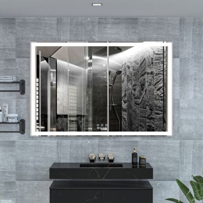 Oversized LED Bathroom Mirror with 3 Color Modes