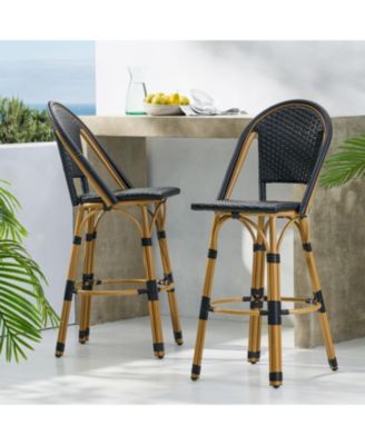 Streamdale Stylish and Durable Aluminum Barstool Set for Outdoor Enjoyment