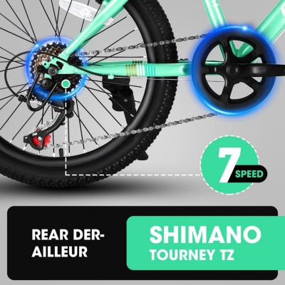 Streamdale 20" Kids Bike 7-Speed, Disc Brake, Front Suspension