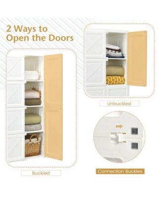 10 Cubes Foldable Armoire Wardrobe Closet