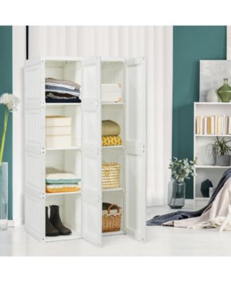10 Cubes Foldable Armoire Wardrobe Closet