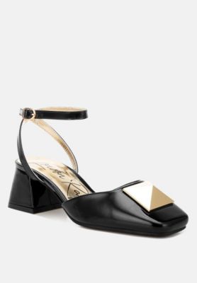 Womens Griselda Brooch Detail Ankle Strap Sandals