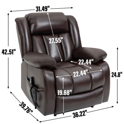 Electric Power Lift Recliner with Massage & Heat