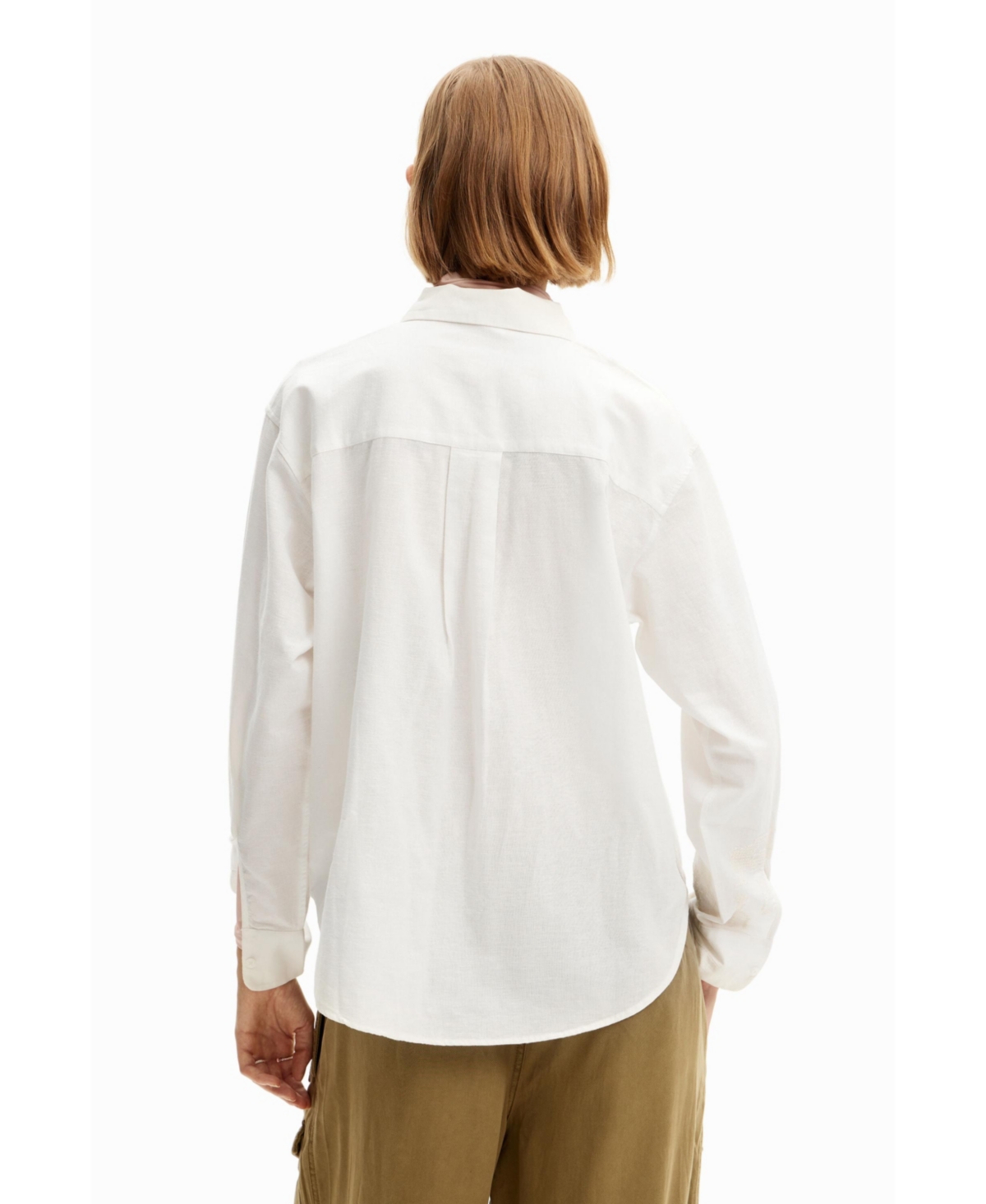 Desigual Women's Crochet linen shirt