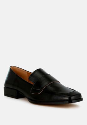 Rag and Co Womens Jongs Metallic Penny Loafers