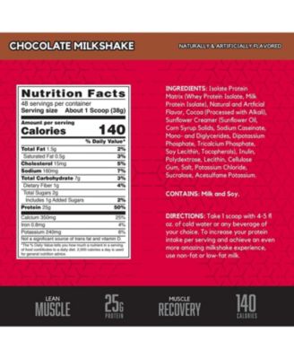 BSN, Syntha-6 Isolate, Chocolate Milkshake, 4.02 lb, 48 Servings