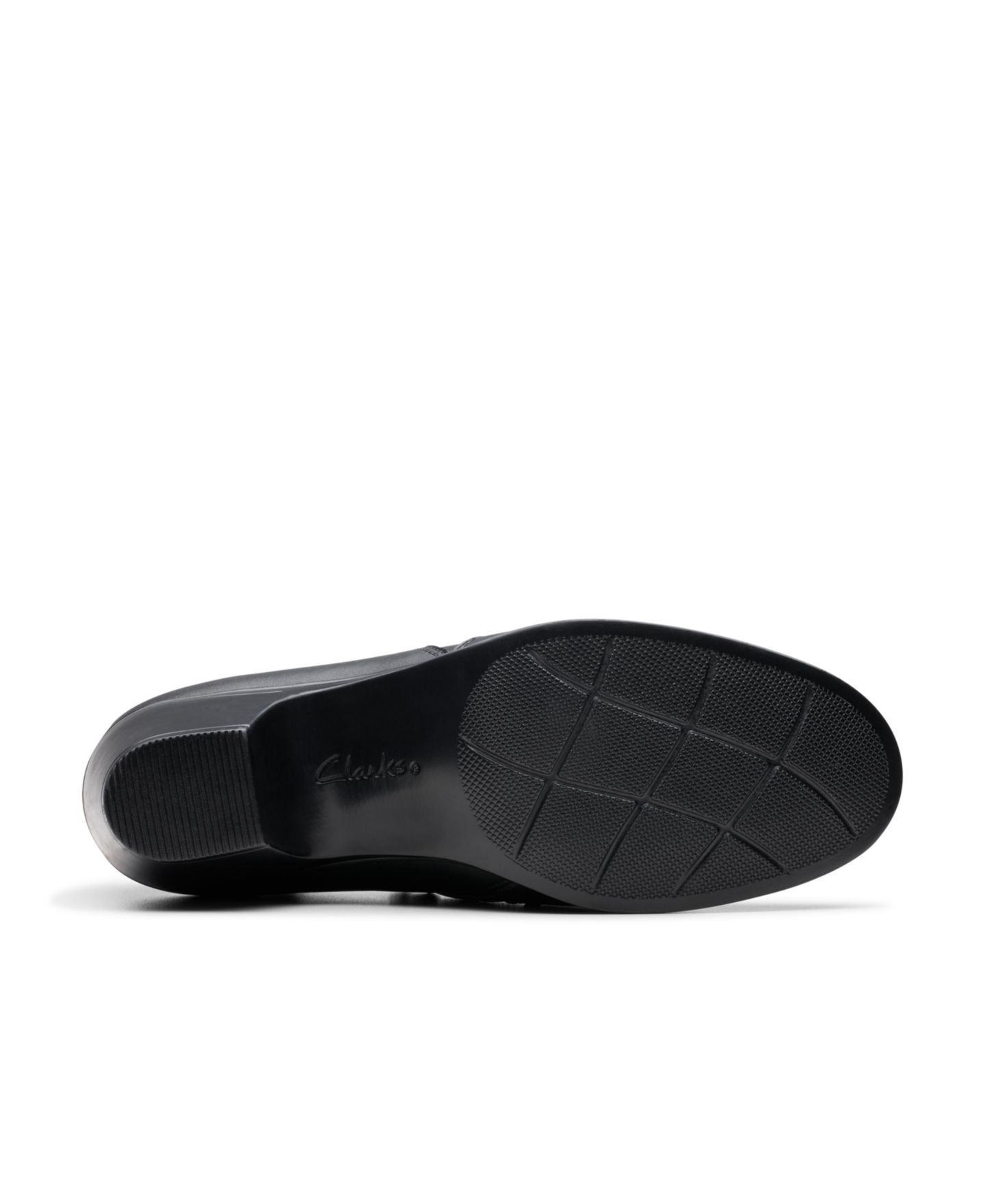 Женские ботинки Clarks Emily 2 Reyna Cushioned Slip On Booties, цвет: Чёрный кожаный — фото 4
