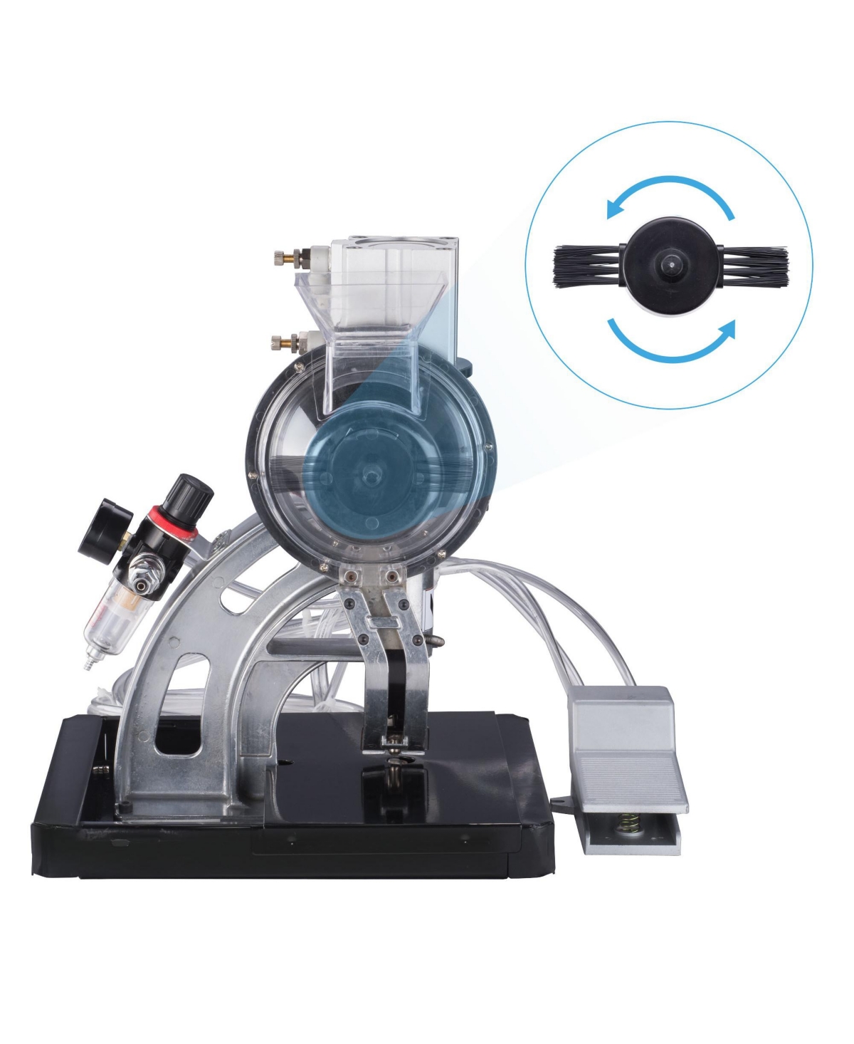 Yescom Pneumatic Grommet Press Machine with #2 4000 Grommets Punching Foot Pedal Banner
