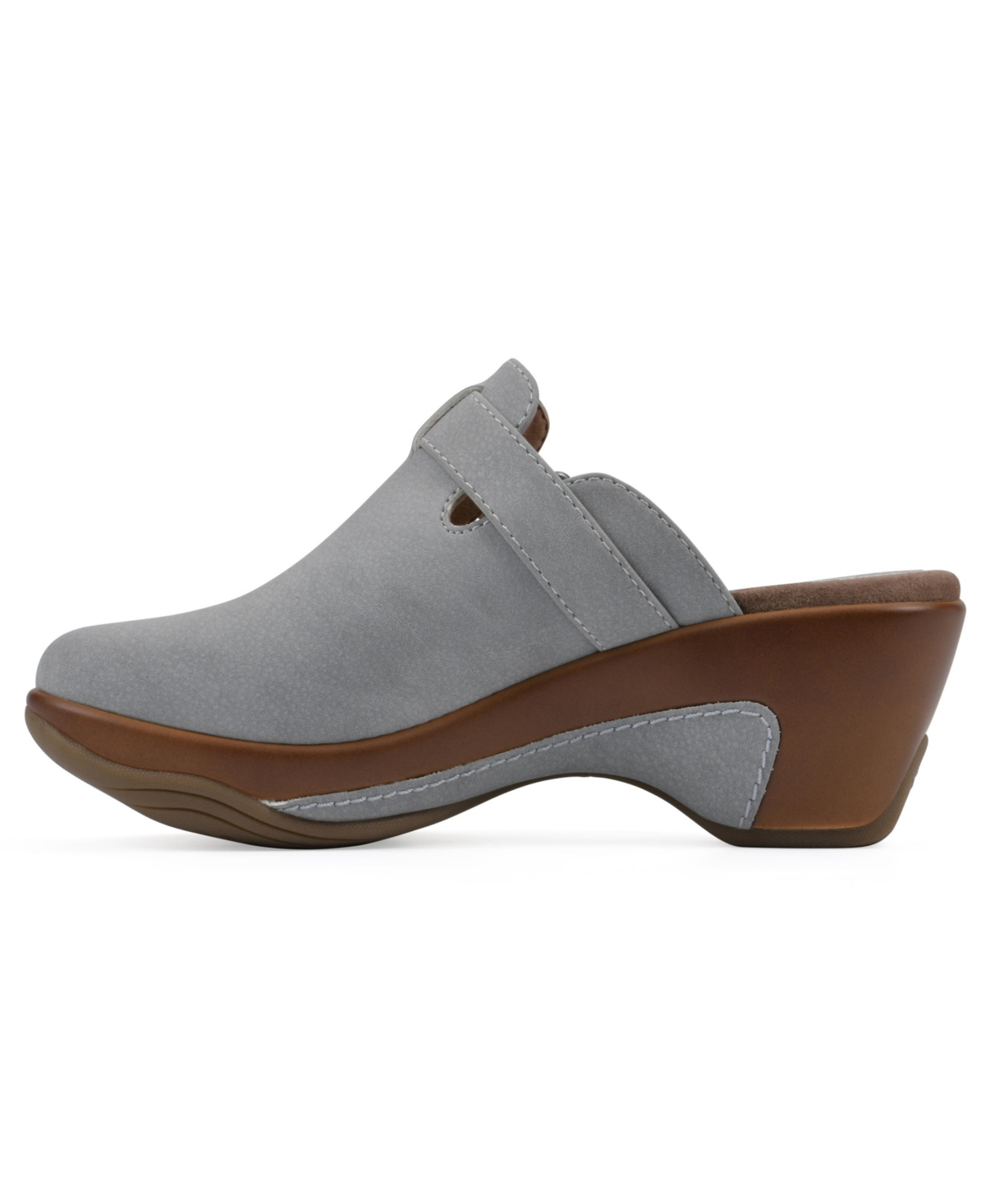 White Mountain Women's Viewed Slip-on Clogs In Gray