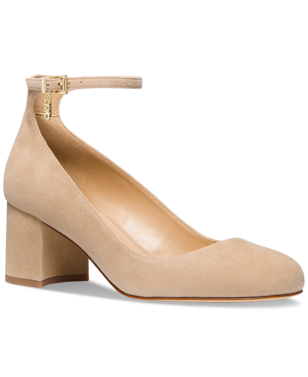 Michael Kors Michael  Perla Ankle-strap Pumps In Camel