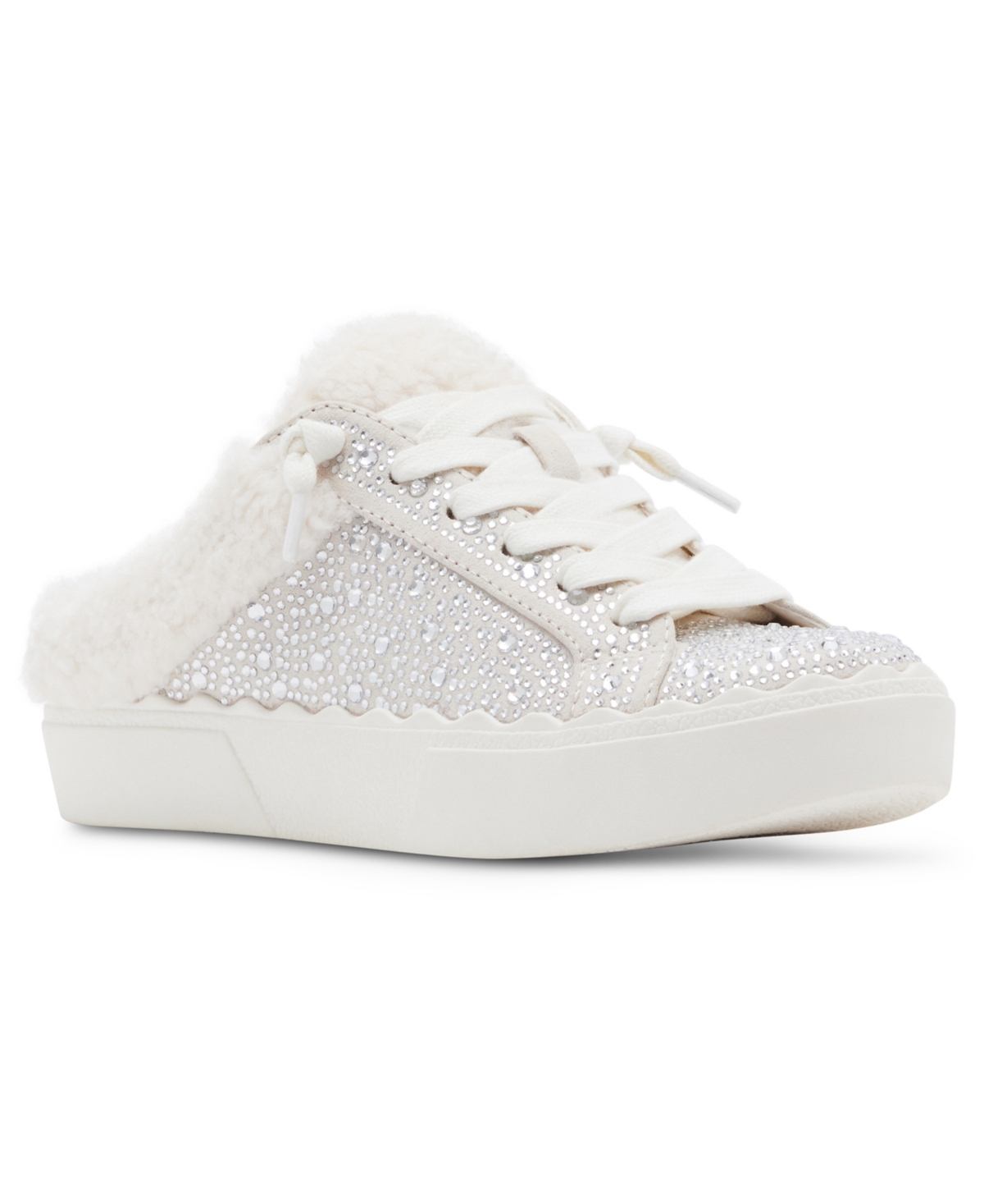 Anne Klein Women's Courage Cozy Lace Up Mule Sneakers