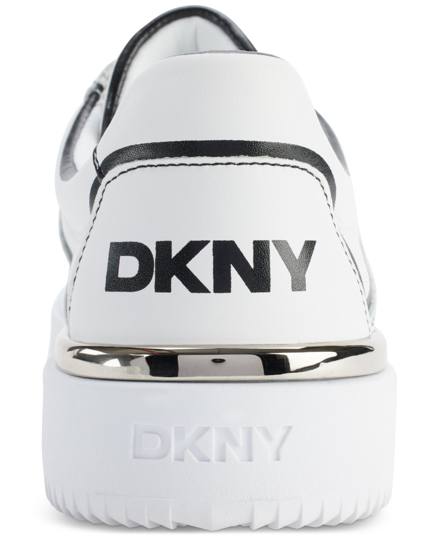 Женские кроссовки DKNY Baylor Lace-Up, цвет: Белый / Чёрный — фото 3