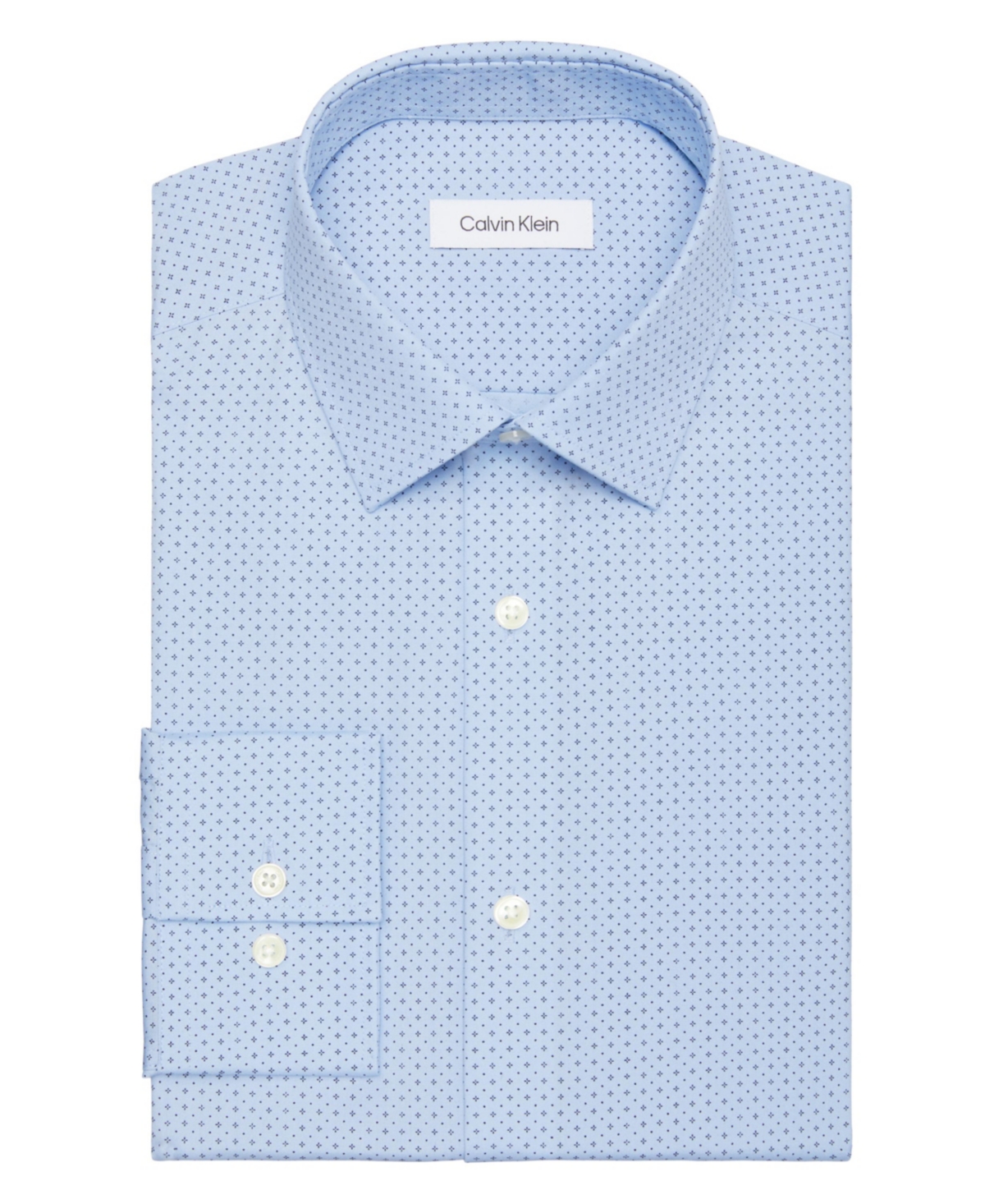Calvin Klein Slim Fit Refined Cotton Stretch Slim Fit Dress Shirt