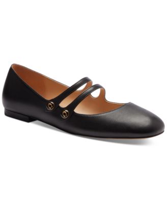 COACH - Women's Winley Double Buckle Mary Jane Ballet Flats