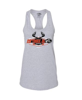 Women's Gray Martin Truex Jr Racer Back Tank Top