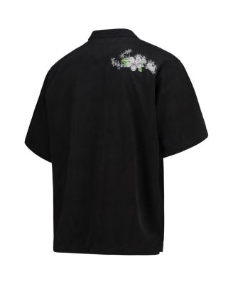 Men's Black Washington Commanders Azule Oasis Button-Up Shirt