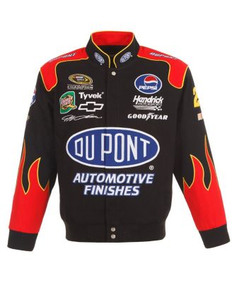 JH Design Men's Black/Red Jeff Gordon DuPont Twill Driver Uniform