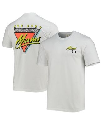 Men's White Miami Hurricanes Miami Vice Est. Comfort Color T-Shirt