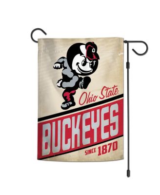 Ohio State Buckeyes 12" x 18" Throwback Logo Double-Sided Garden Flag
