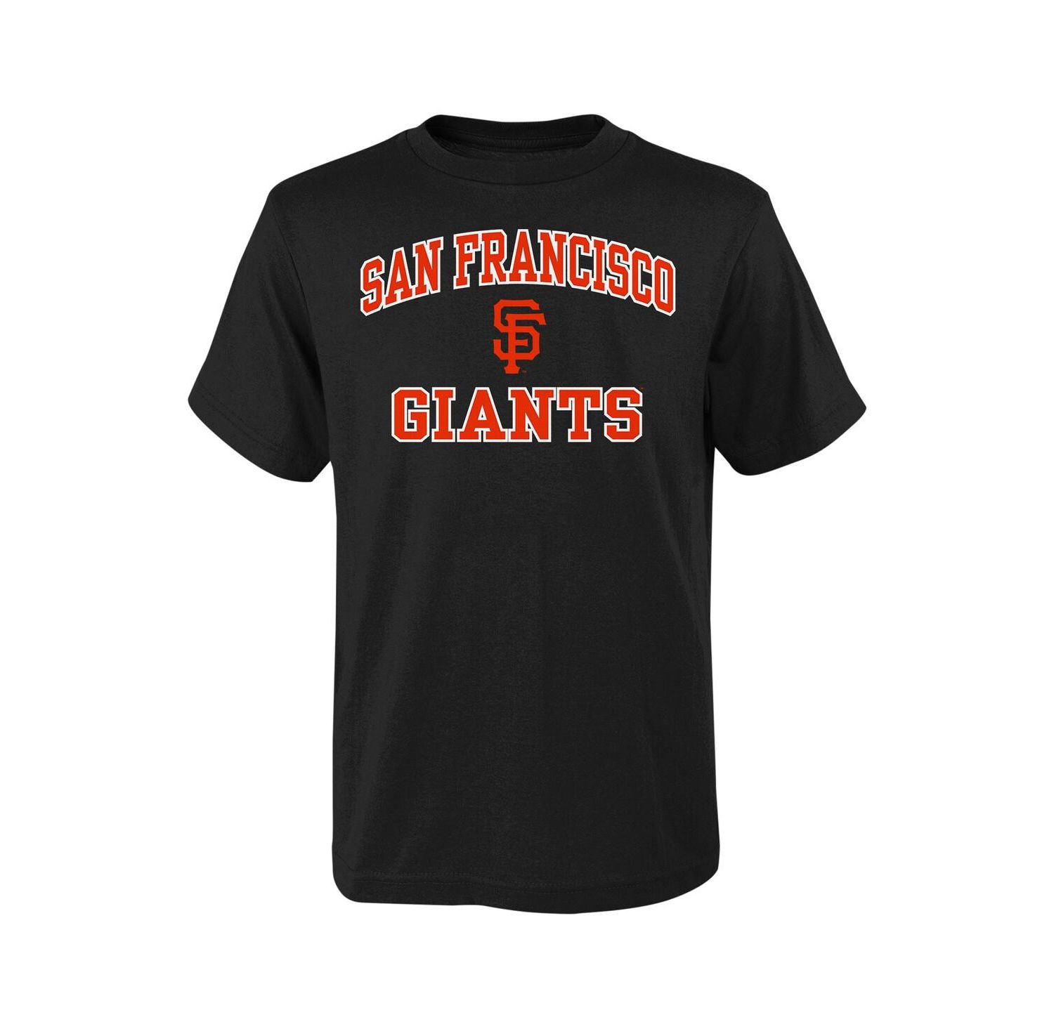 Big Boys and Girls Black San Francisco Giants Heart & Soul T-Shirt