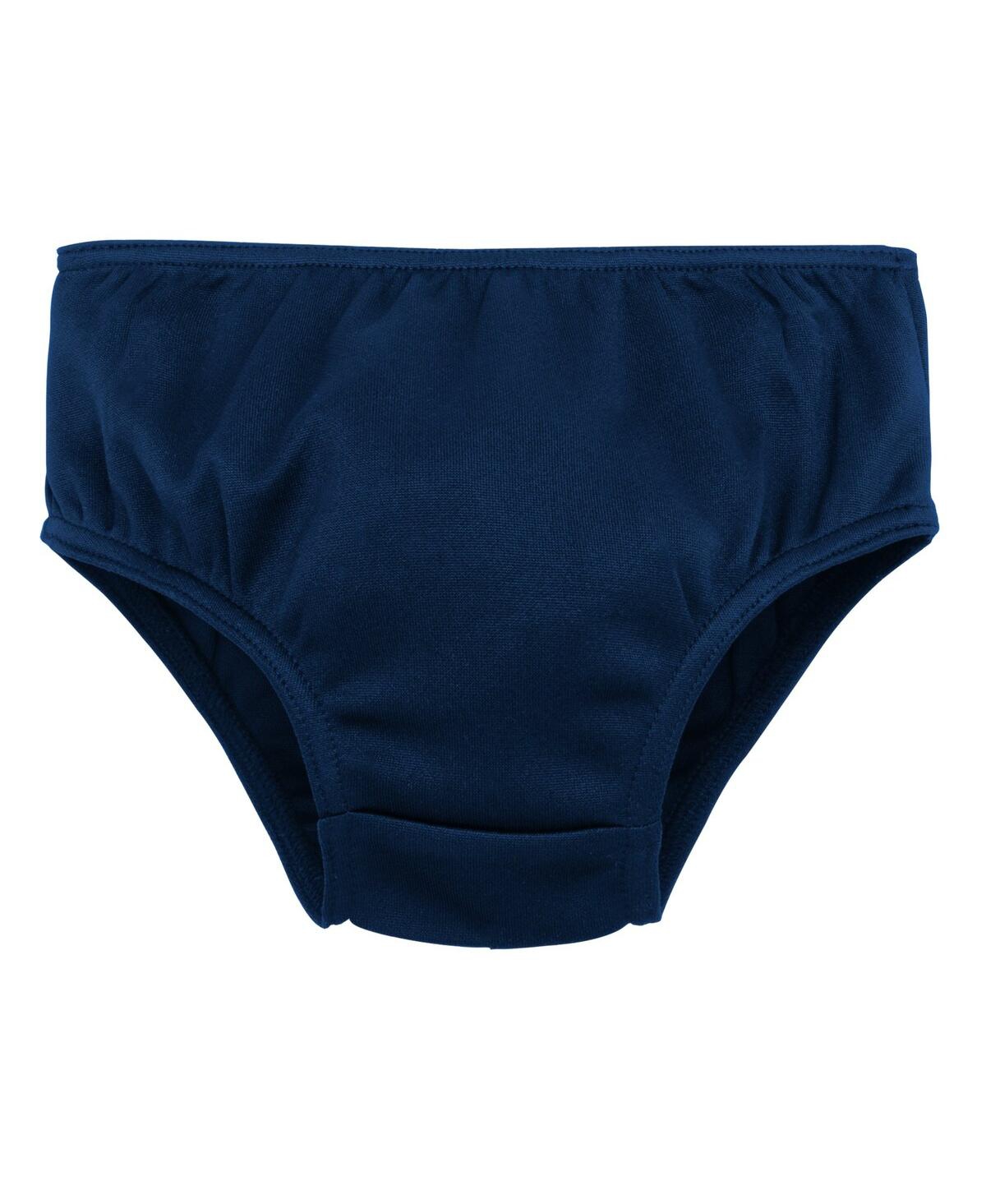 Outerstuff Girls Preschool Navy Dallas Cowboys Two-piece Cheer Captain Jumper Dress With Bloomers Set In Navy,heather Gray