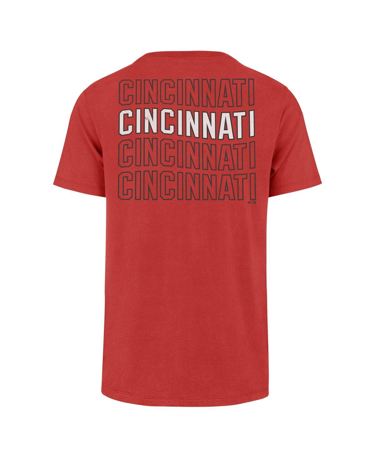 47 Brand Men's Red Cincinnati Reds Hang Back Franklin T-shirt In Red