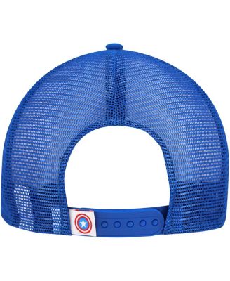 Men's Blue Captain America 9FIFTY Snapback Trucker Hat