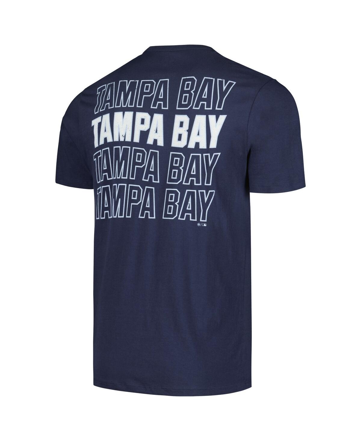 '47 Brand Men'sTampa Bay Rays Hang Back Franklin T-Shirt - Navy