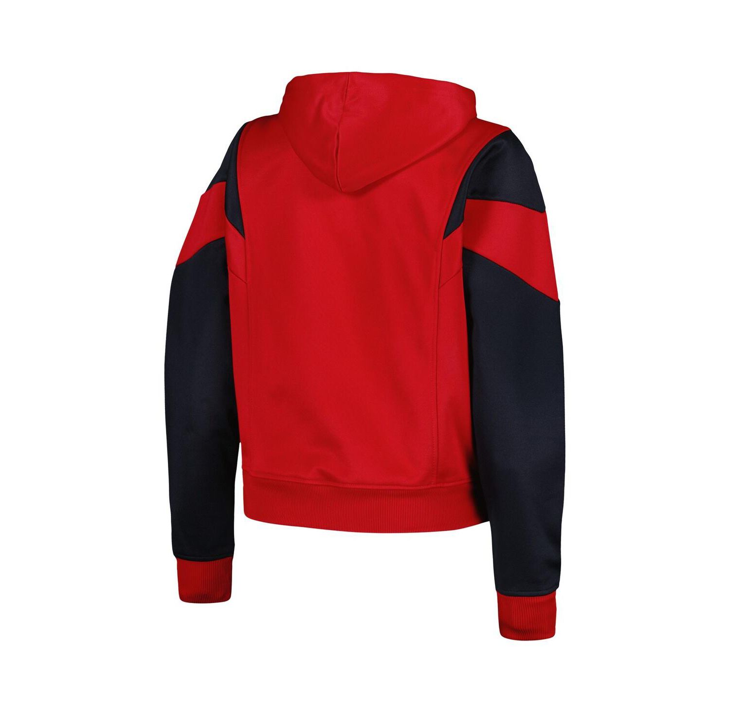 Women's Red St. Louis Cardinals Color Block Fleece Quarter-Zip Hoodie